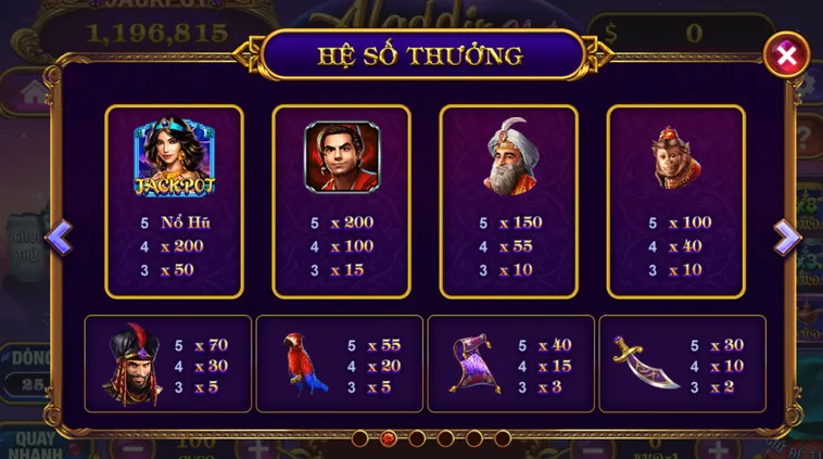 Nổ Hũ Aladin Slots Tại 789Club Hành Trình Khám Phá Kho Báu Huyền Thoại