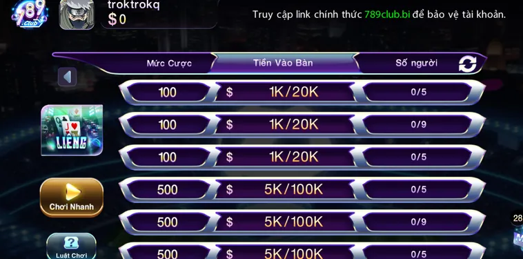 Chinh Phục Siêu Phẩm Liêng Tại 789Club Nhận Thưởng Lớn Hàng Ngày Siêu Tốc