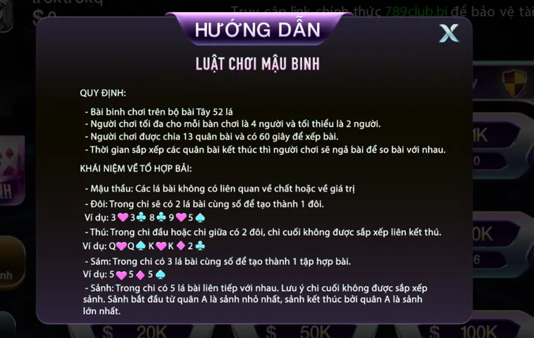 Mậu Binh Tại 789Club Sân Chơi Chiến Thuật Đỉnh Cao Cho Cao Thủ Bài Bạc