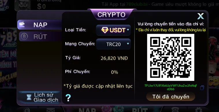 Nạp Tiền 789Club Hướng Dẫn Các Phương Thức Thanh Toán Nhanh Nhất