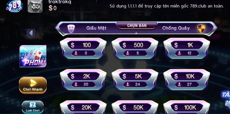 Phỏm Tại 789Club Sân Chơi Đỉnh Cao Thách Thức Bản Lĩnh Cao Thủ Bài Bạc