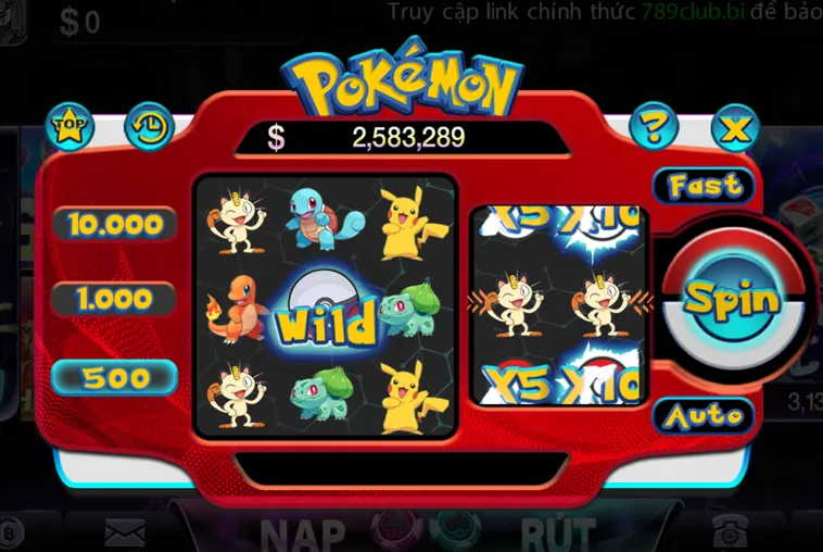 Chinh Phục Thế Giới Minigame Pokemon Tại 789Club Nhận Thưởng Siêu Khủng Mỗi Ngày