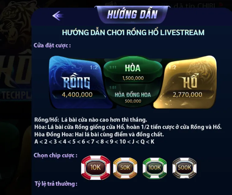 Rồng Hổ Casino Tại 789Club Đỉnh Cao Cá Cược Với Tỷ Lệ Ăn Khủng
