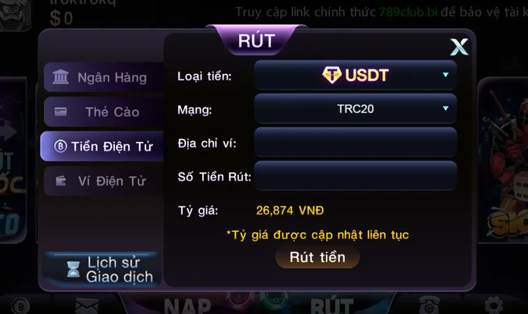 Rút Tiền 789Club Quy Trình Thanh Toán Siêu Tốc Và An Toàn Nhất 2026