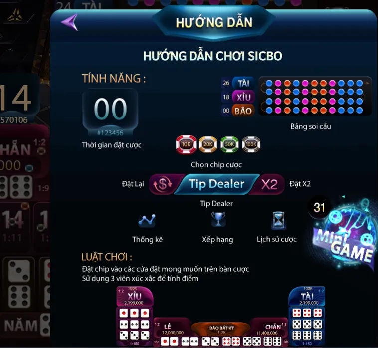 Sicbo Casino Tại 789Club Trải Nghiệm Trò Chơi Xúc Xắc Truyền Thống Đẳng Cấp Nhất