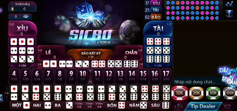 Sicbo Casino Tại 789Club Trải Nghiệm Trò Chơi Xúc Xắc Truyền Thống Đẳng Cấp Nhất